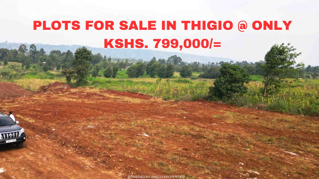 Prime 1/8th Acre Plots for Sale in Thigio @ only KSHS. 799,000/=